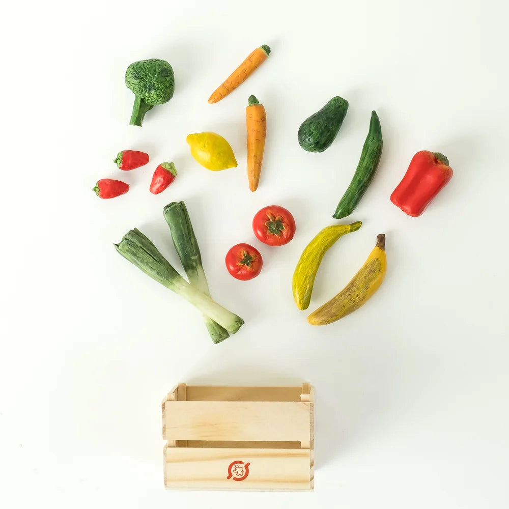 Miniature veggies and fruits
