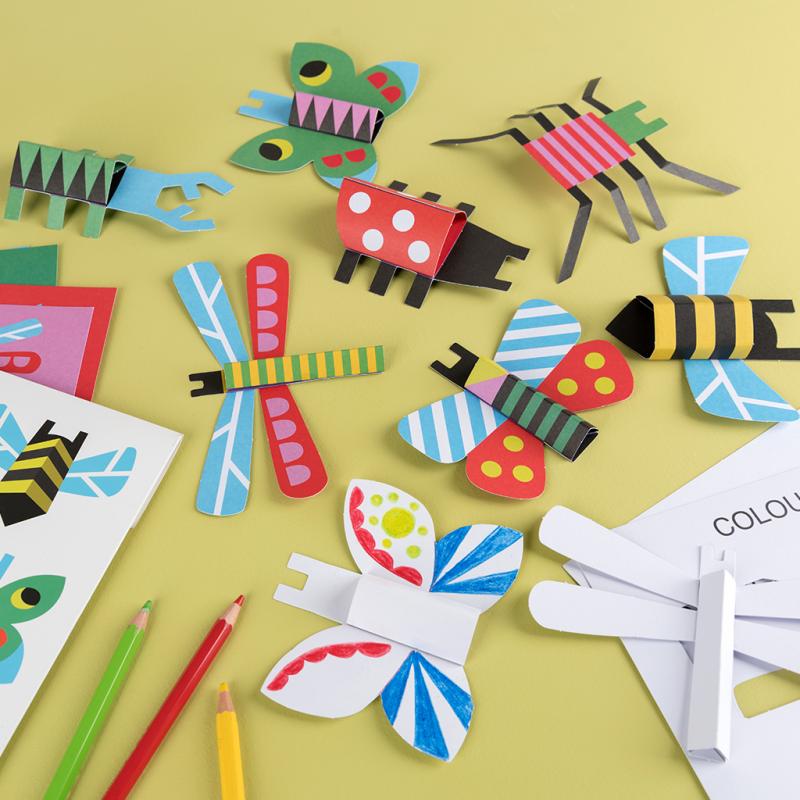 Make your own cardboard bugs