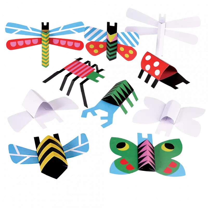Make your own cardboard bugs