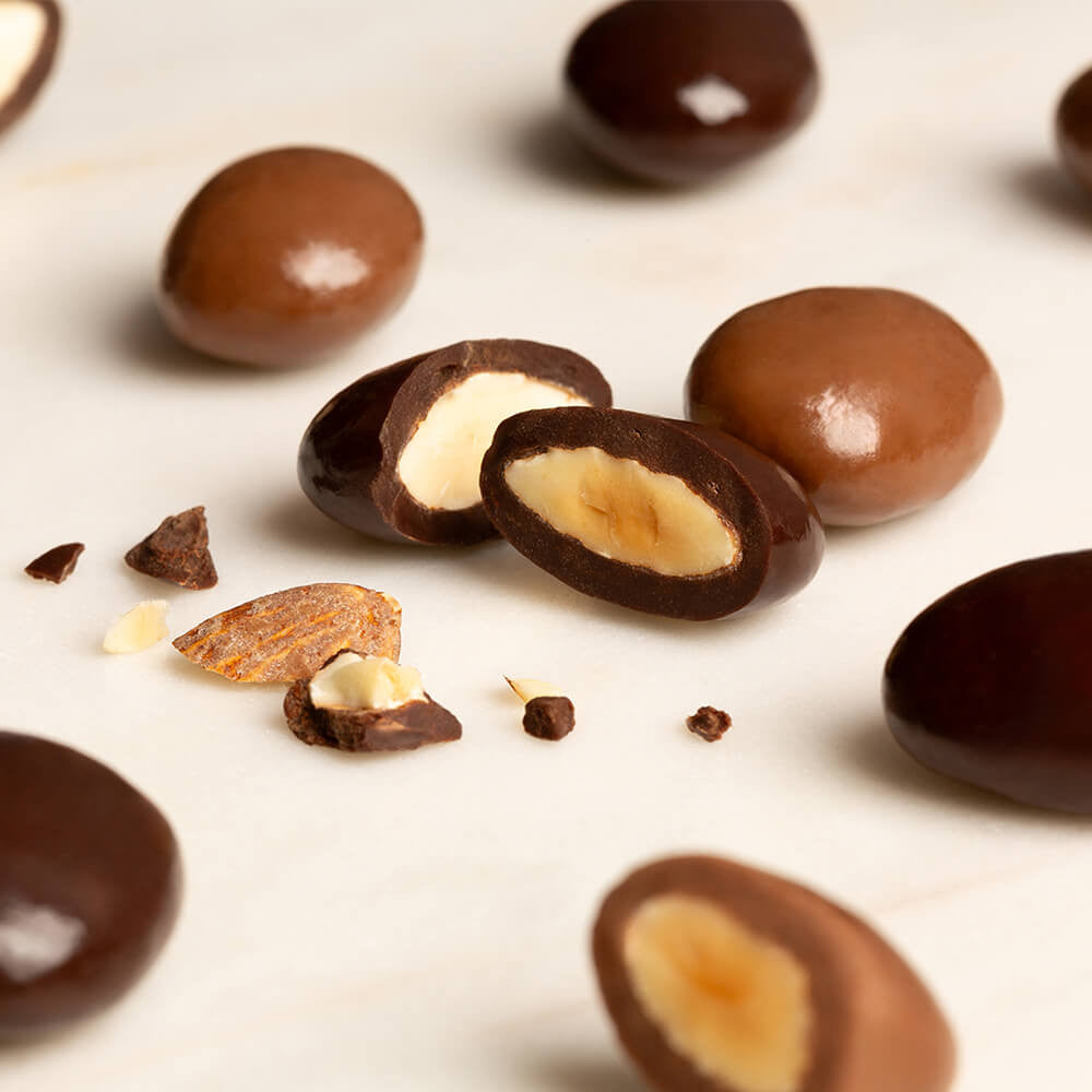 Milk & Dark chocolate covered almonds