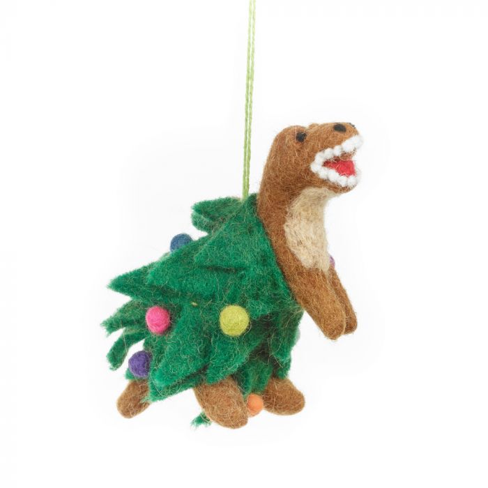 Handmade Needle Felt Tree-Rex Hanging Felt