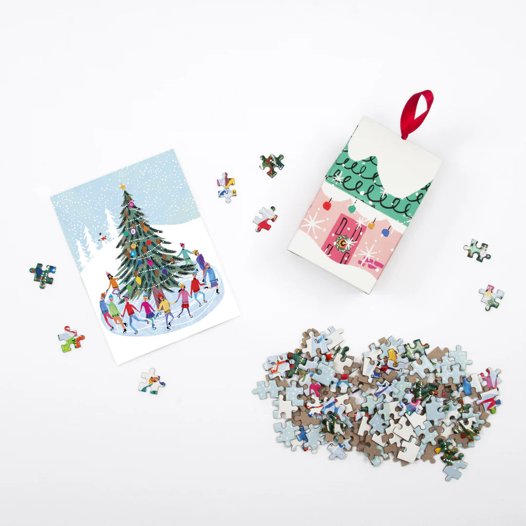 Baum-Schlittschuhläufer 130 Teile Puzzle-Ornament