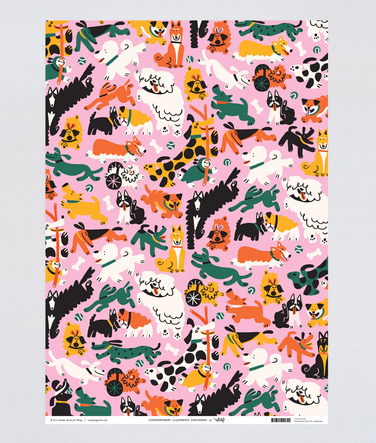 Geschenkpapier Katze & Hund Set (2 Stück)
