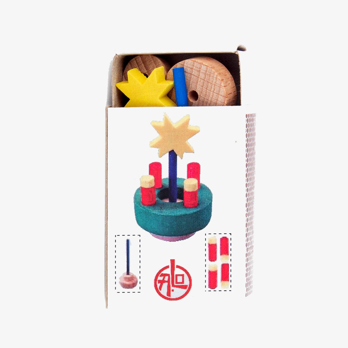 Mini Advent wreath in Matchbox