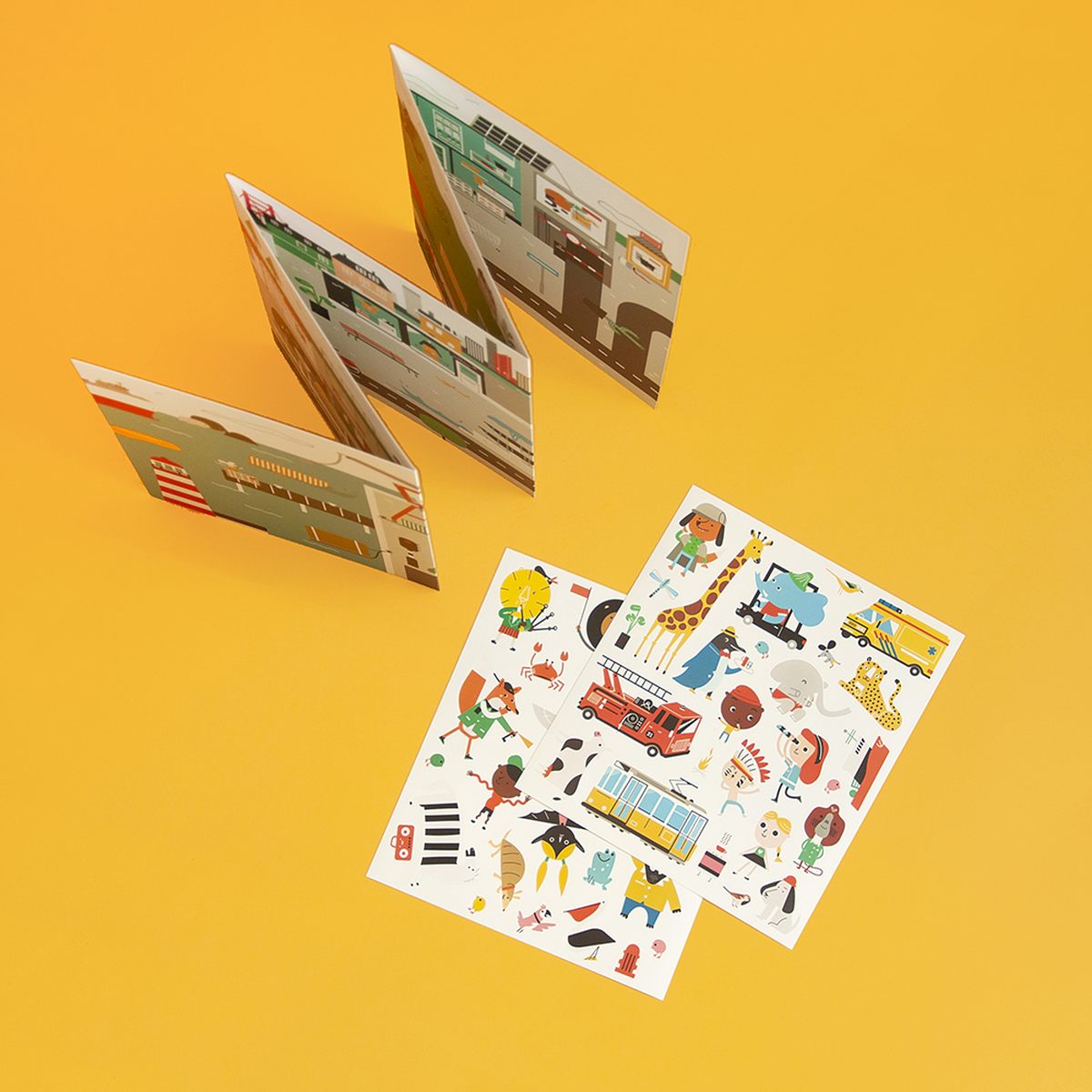 Giant sticker poster: City
