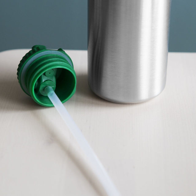 Blafre pack of 3 straws for flip top lid steel bottle + cleaning brush