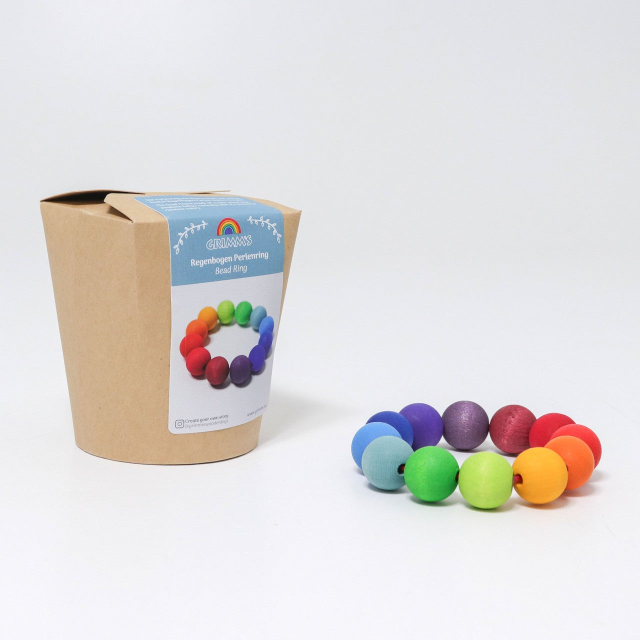 Rainbow Bead Ring