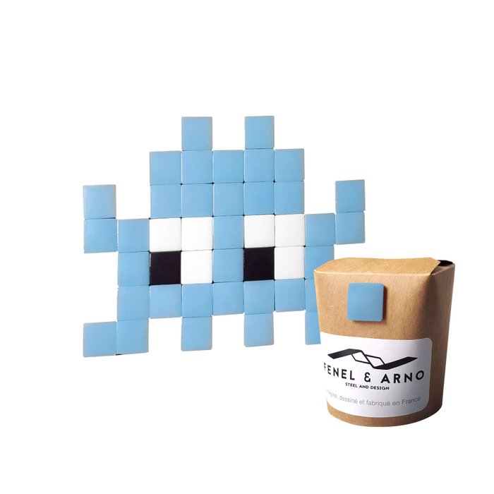 Outdoor Mosaic adhesive Blue INVADERS