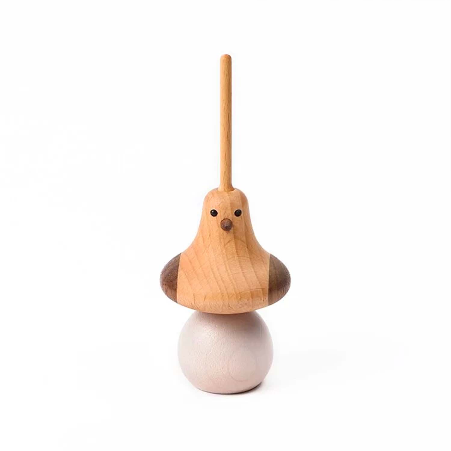 Spinning Top - Bird - Beech