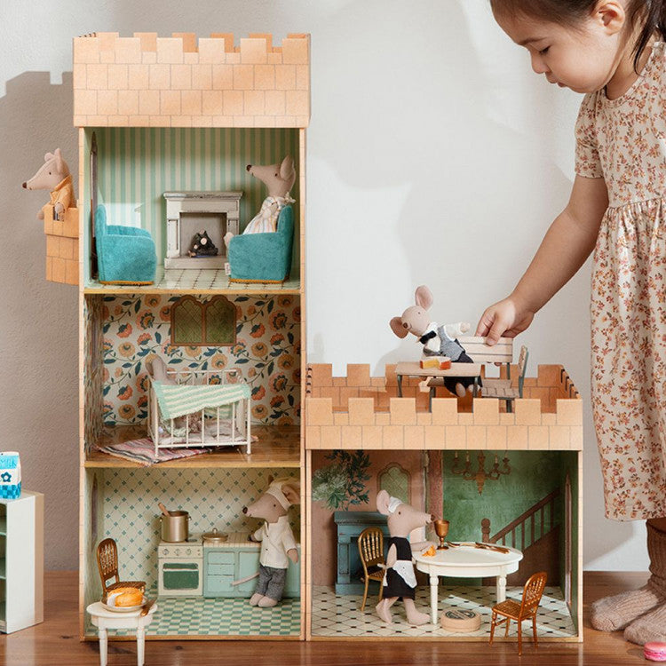Miniature fireplace - Off-white