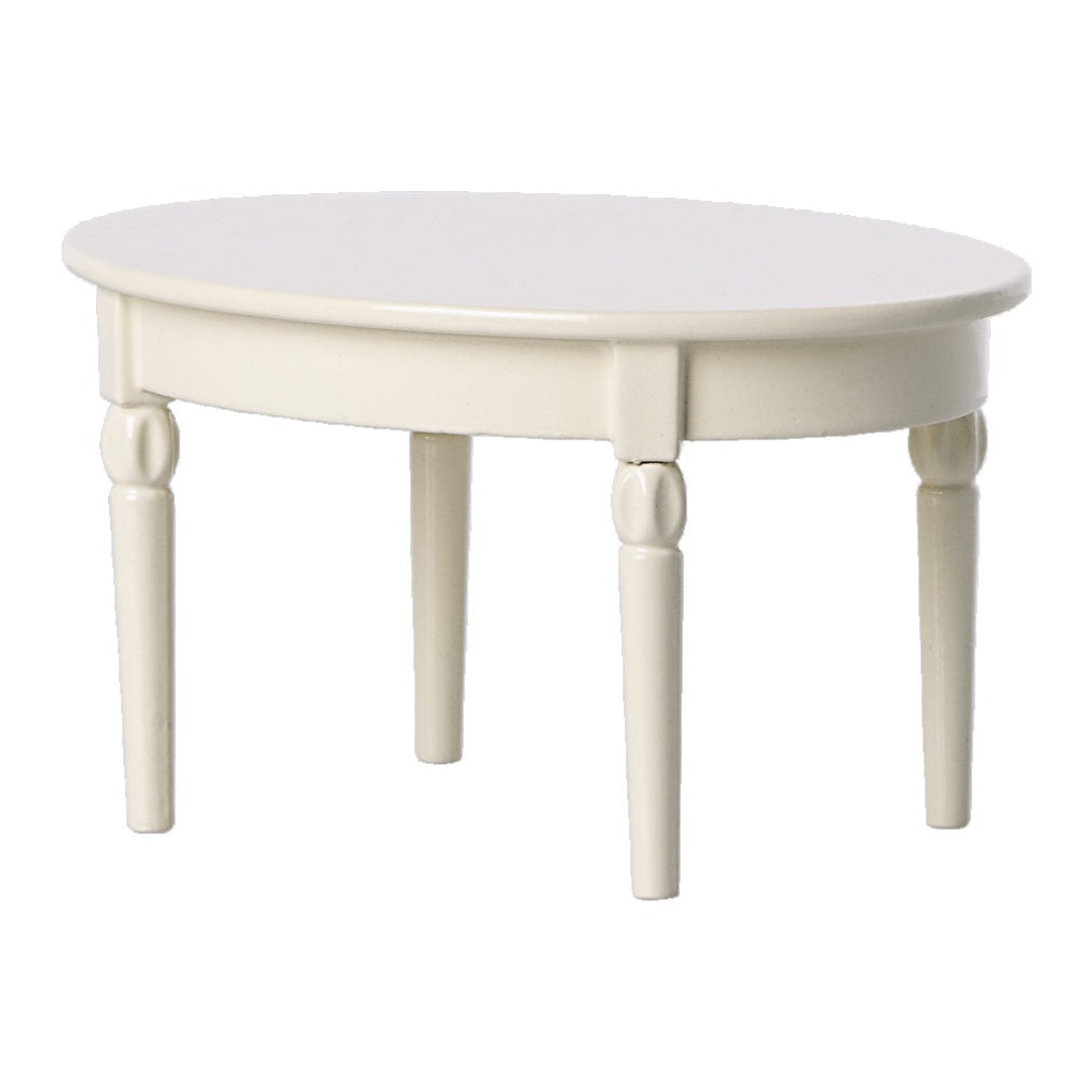 Vintage dining table, Mouse - Off white