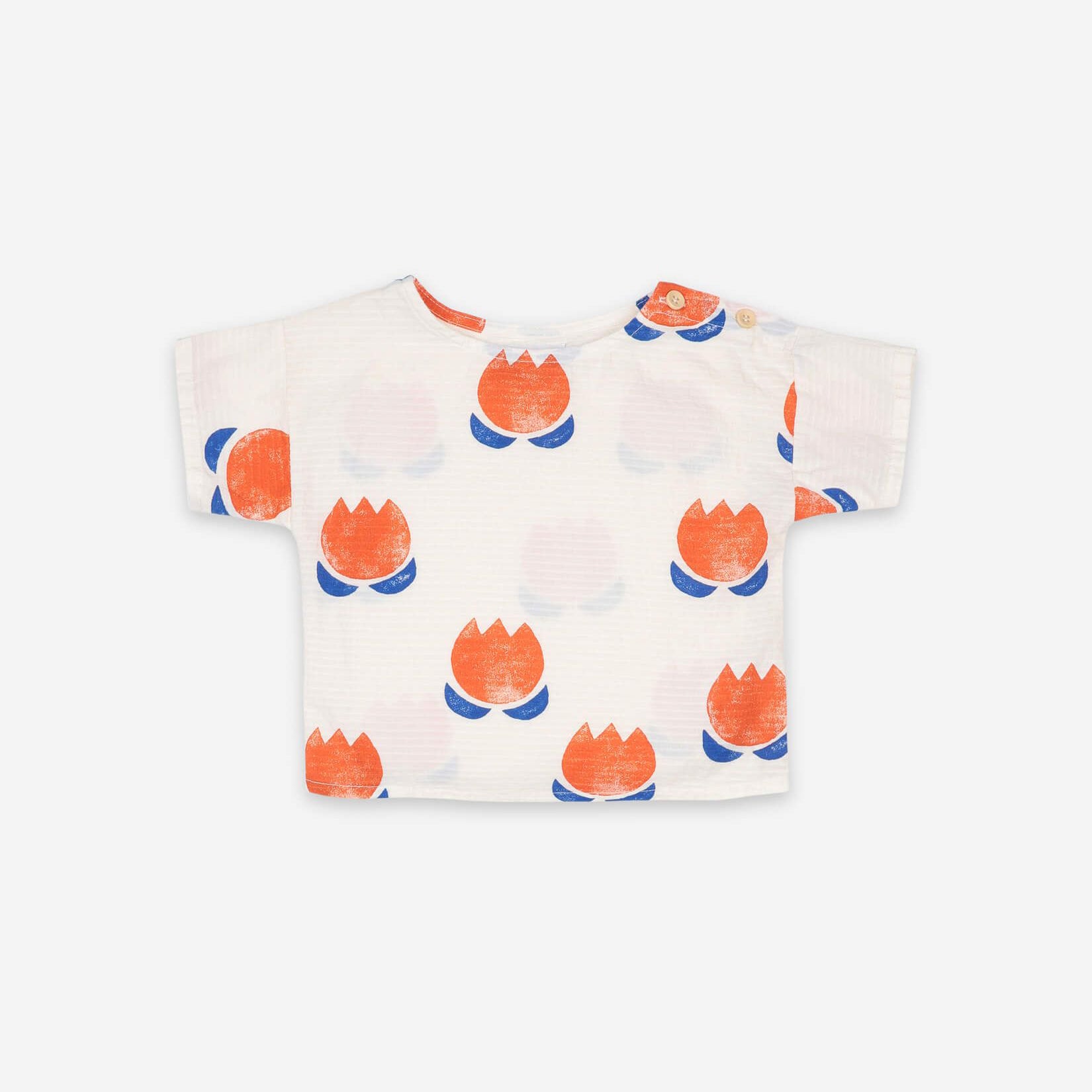 Chocolate Flowers All Over Short Sleeve Shirt