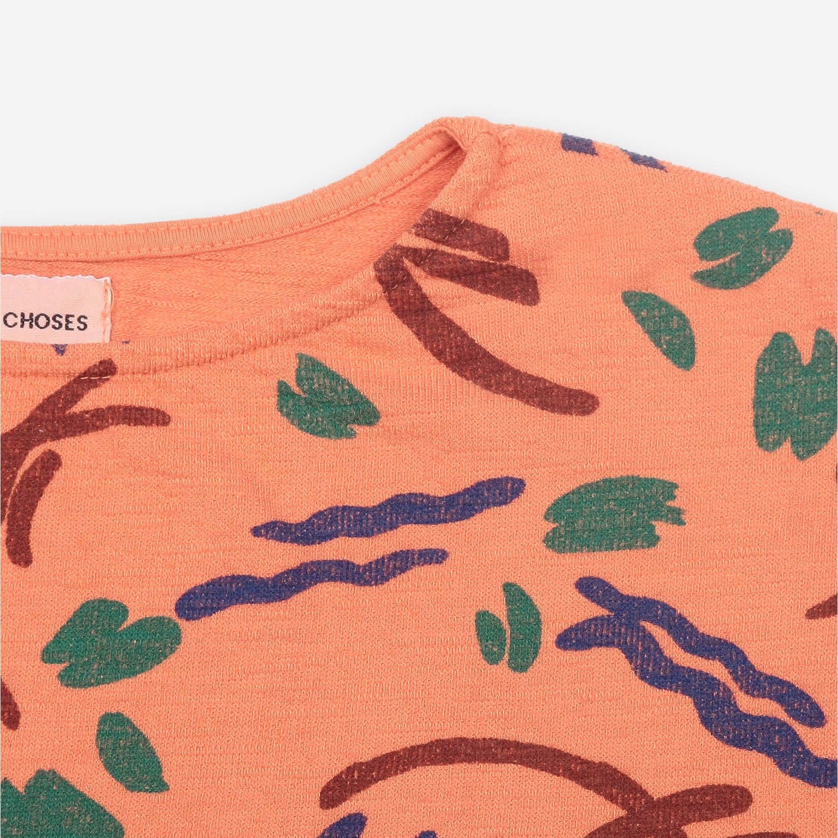 Strokes All Over Cropped Sweatshirt