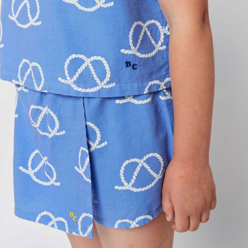 SAIL ROPE ALL OVER WOVEN SKIRT SHORTS