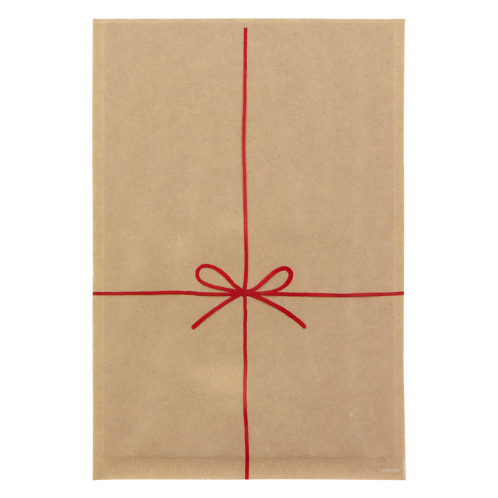 One Side Clear Bag - Red Ribbon