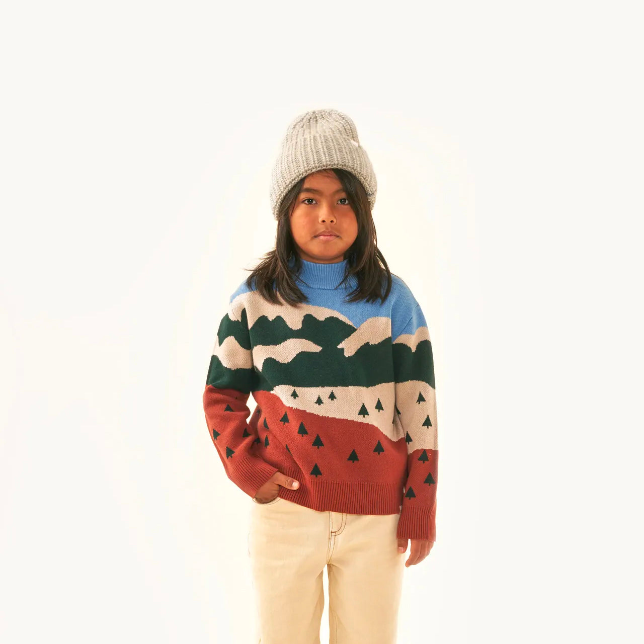 LANDSCAPE MOCKNECK SWEATER