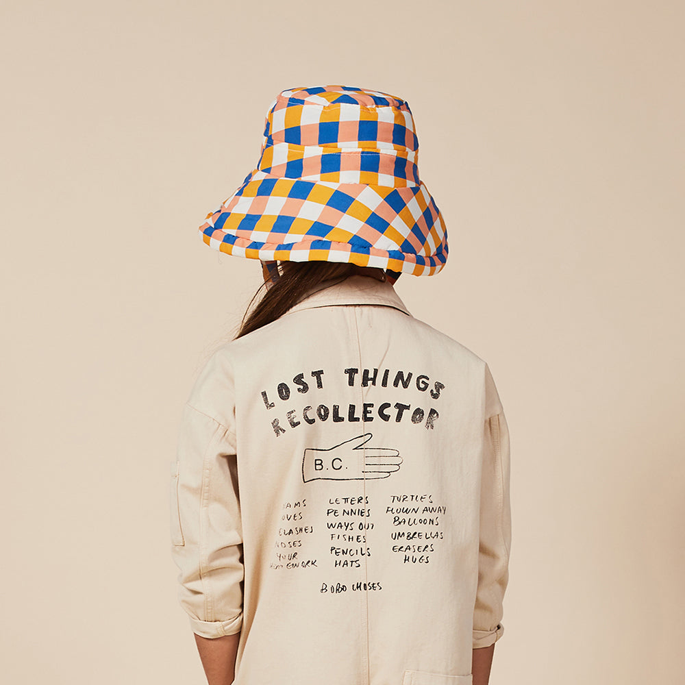 Checker winter hat