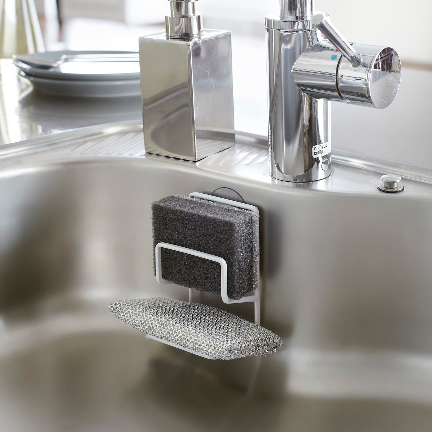 Double Sponge Holder with Suction Cup