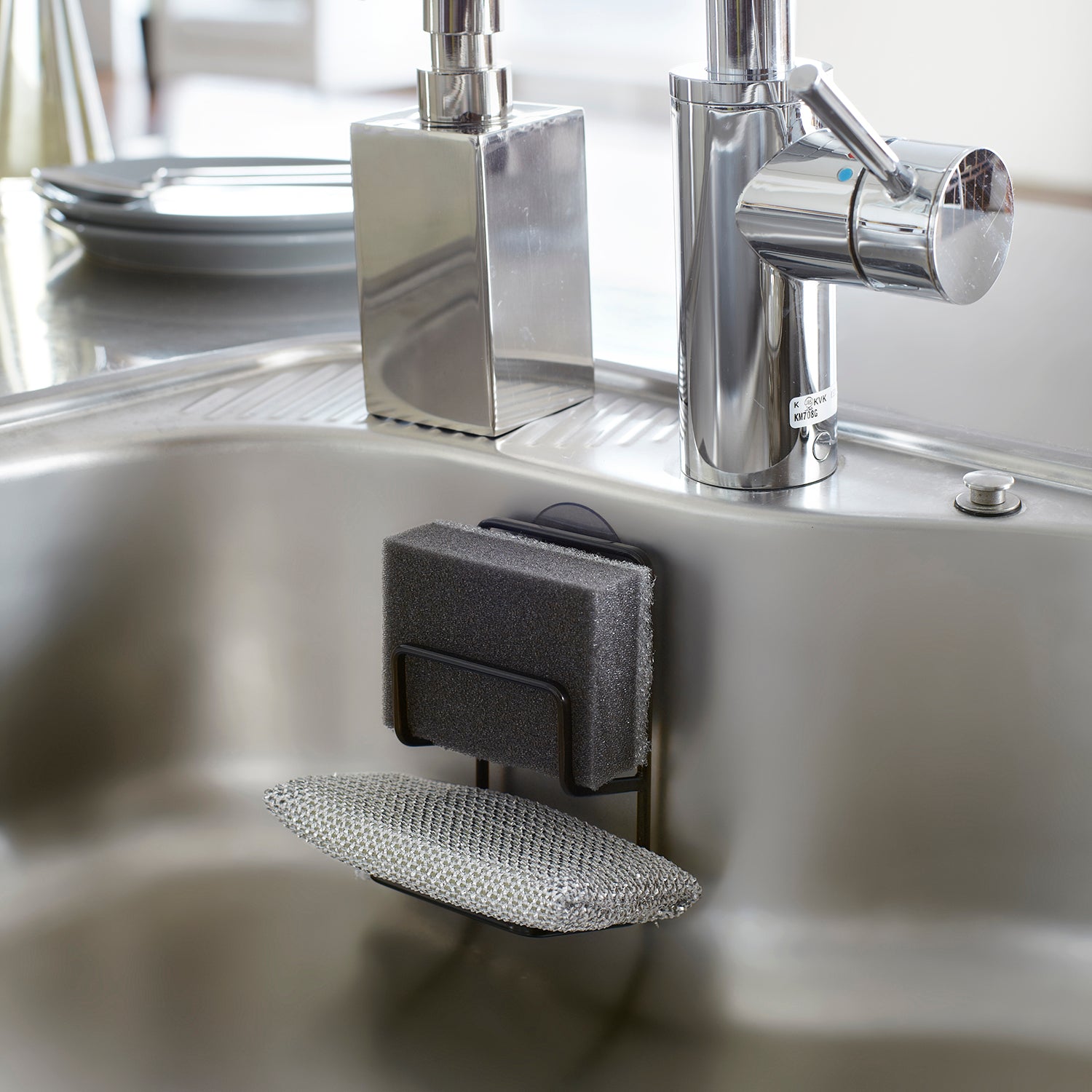 Double Sponge Holder with Suction Cup