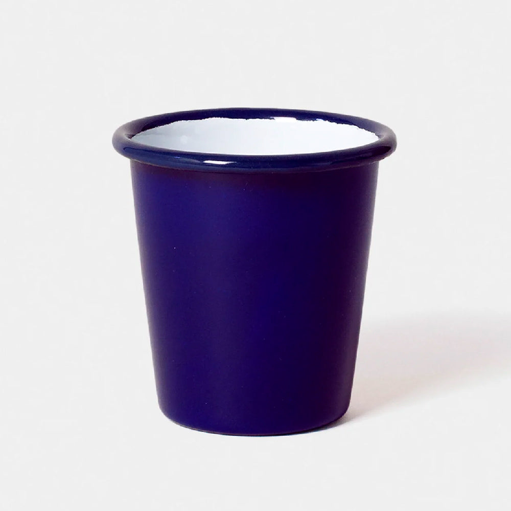 Coloured enamel tumbler