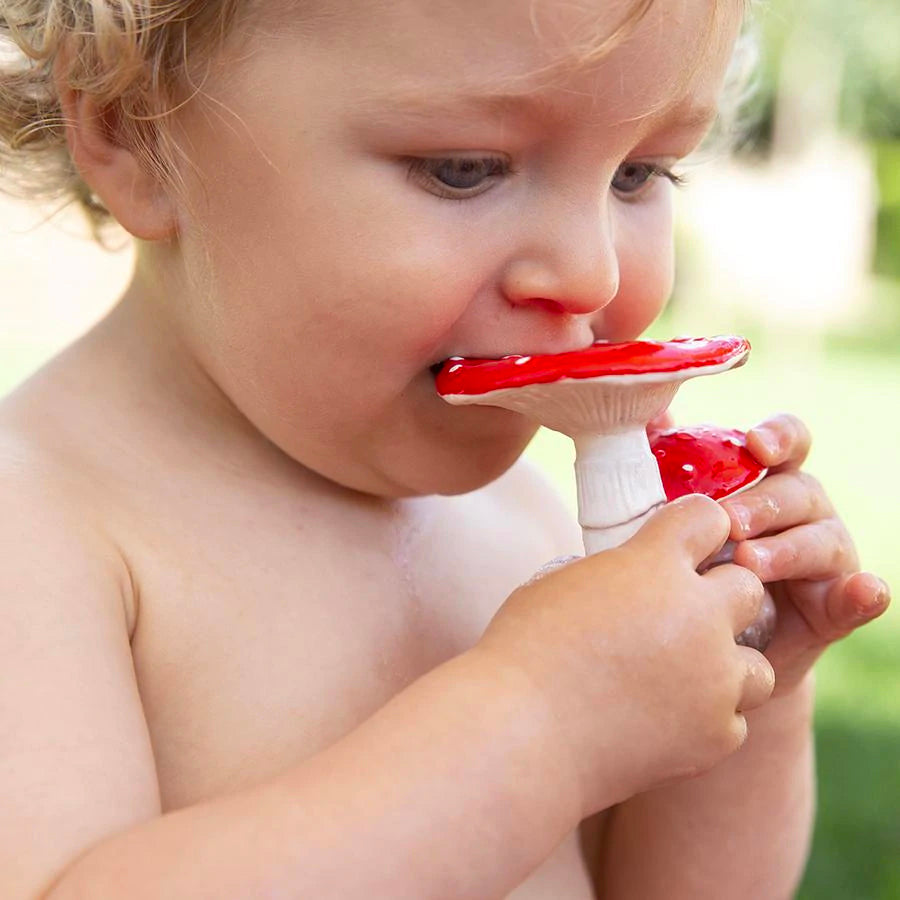 Mushroom Baby teether