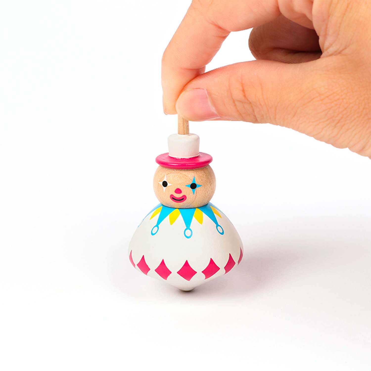 Spinning Top - WHITE CLOWN