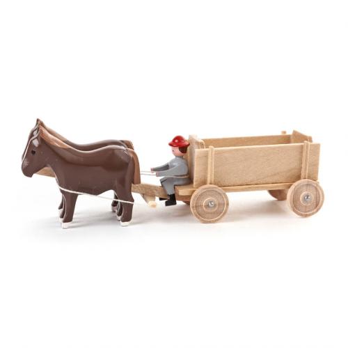 Horse-drawn carriage miniature