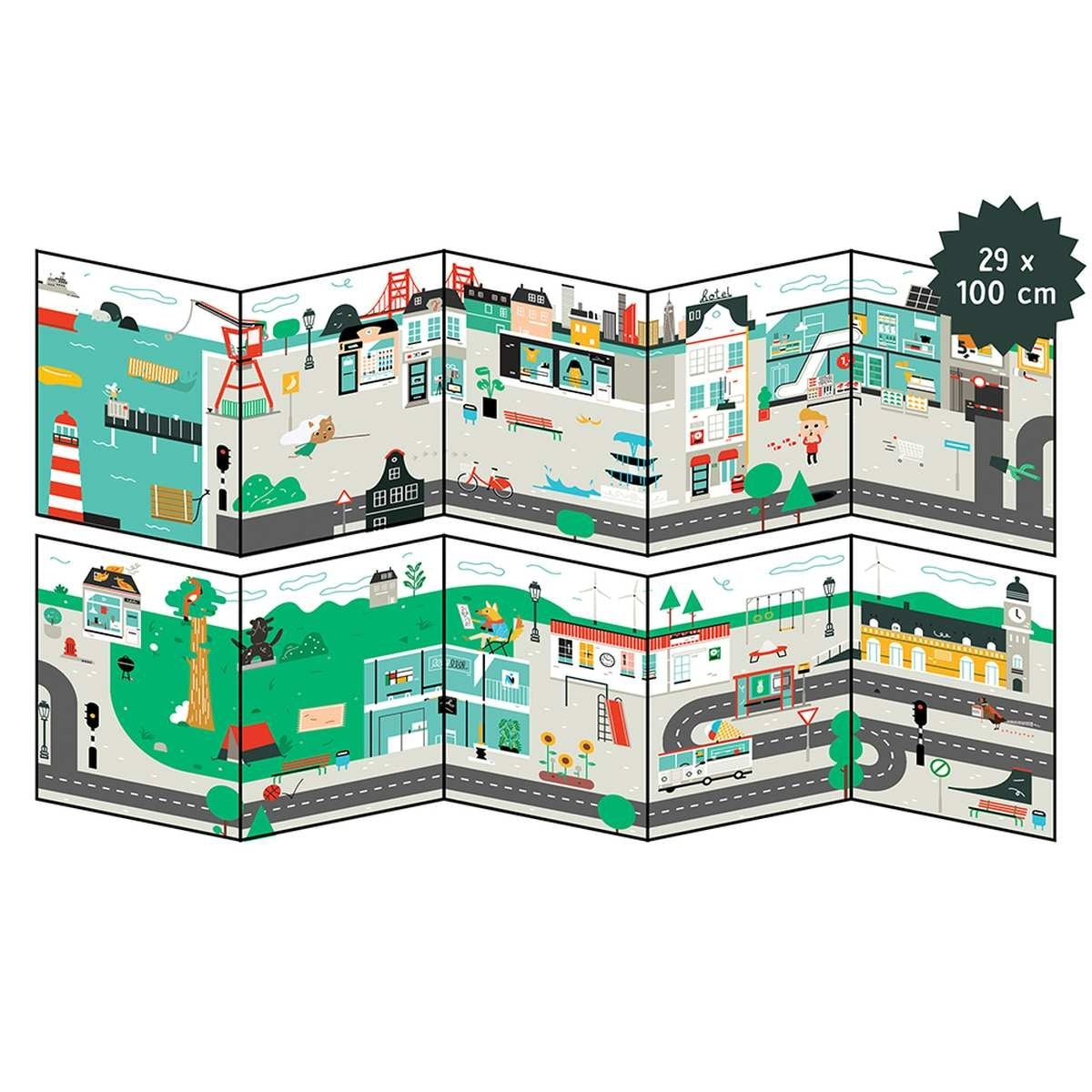Giant sticker poster: City