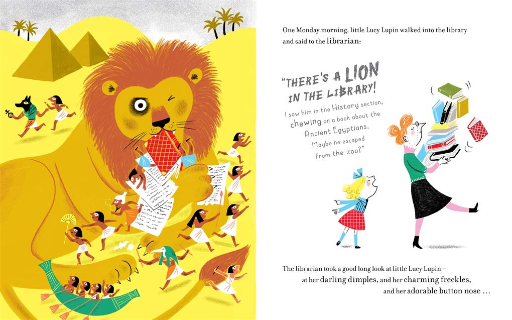 THERE'S A LION IN THE LIBRARY!