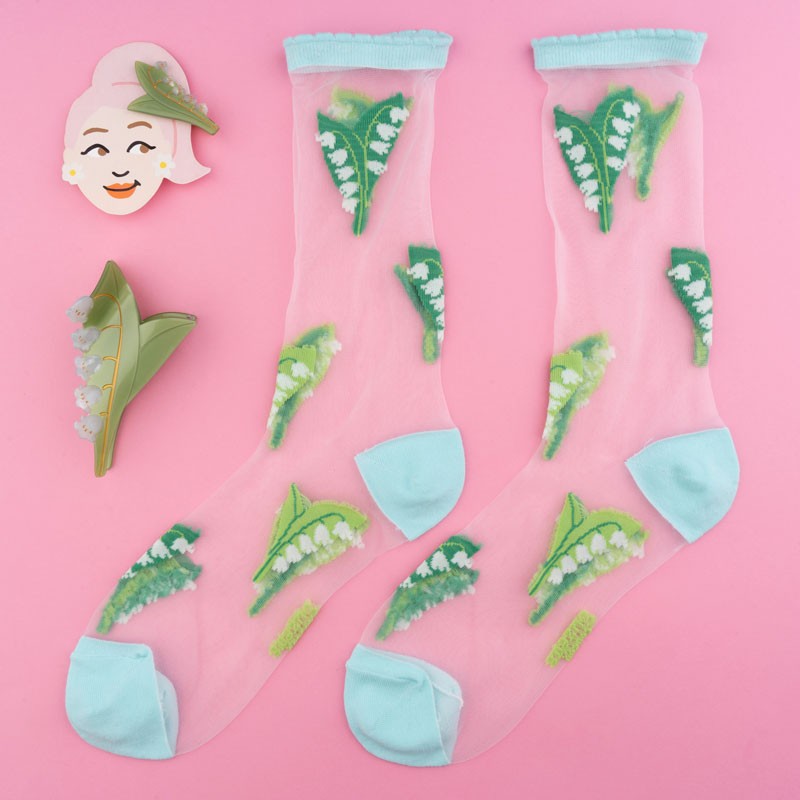 Lily of the Valley Hair Claw