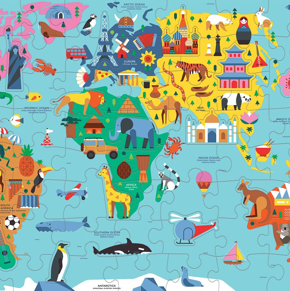 Map of the World Geography Puzzle