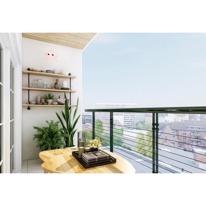 Outdoor Mosaic adhesive PINK INVADERS