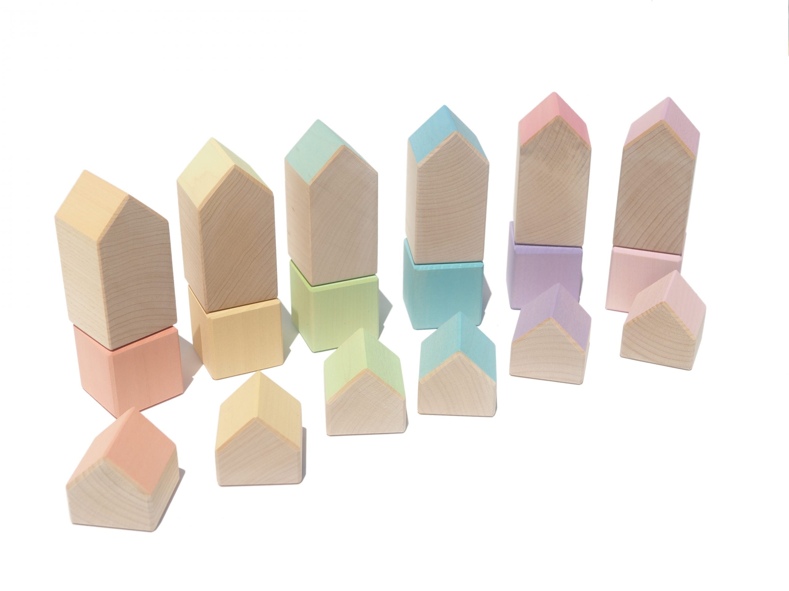 Pastel Houses and Cubes