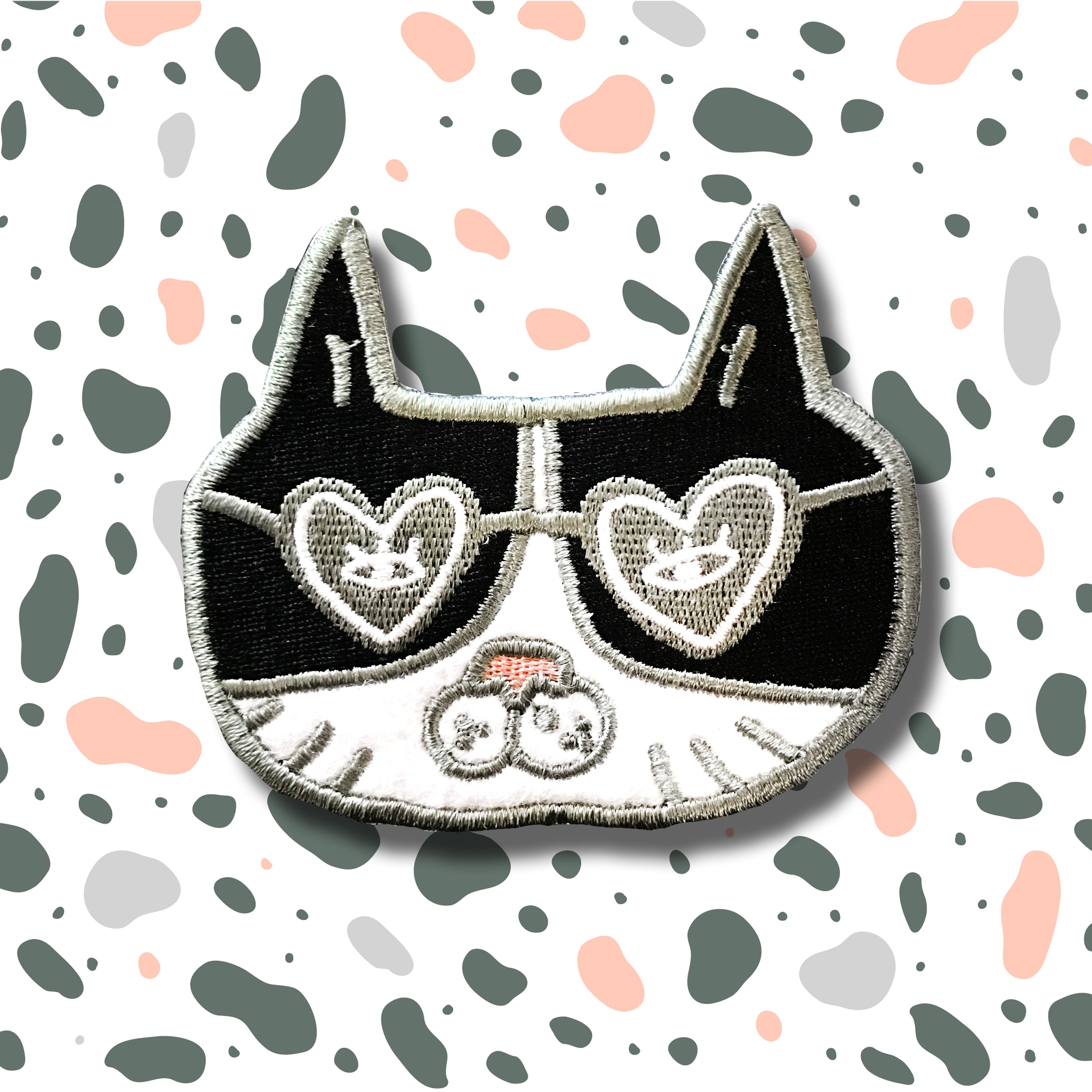 Animal face iron patch