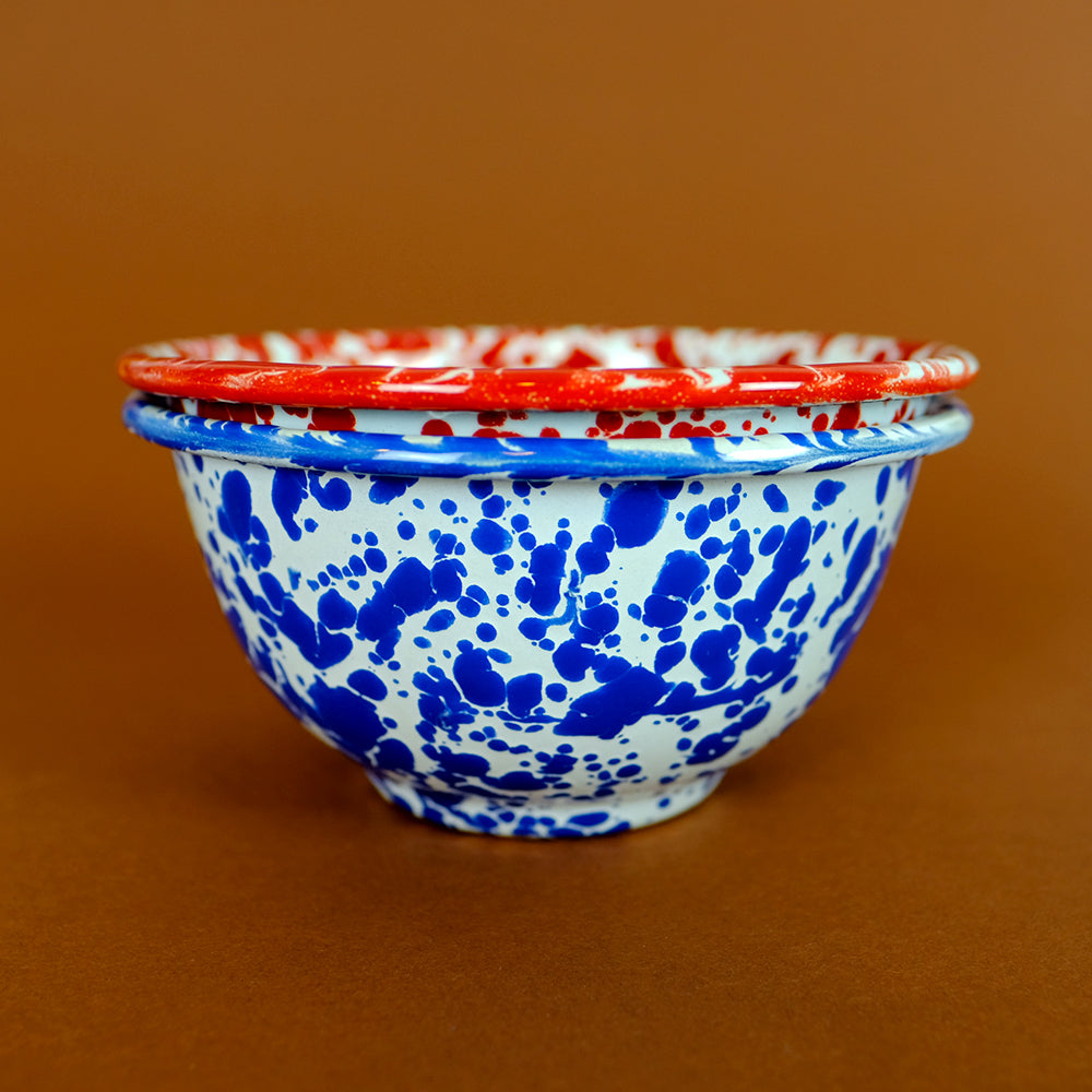 Small enamel footed bowls