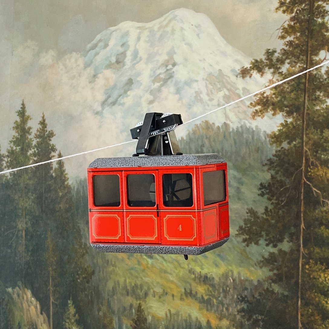 Cable Car Tin Toy