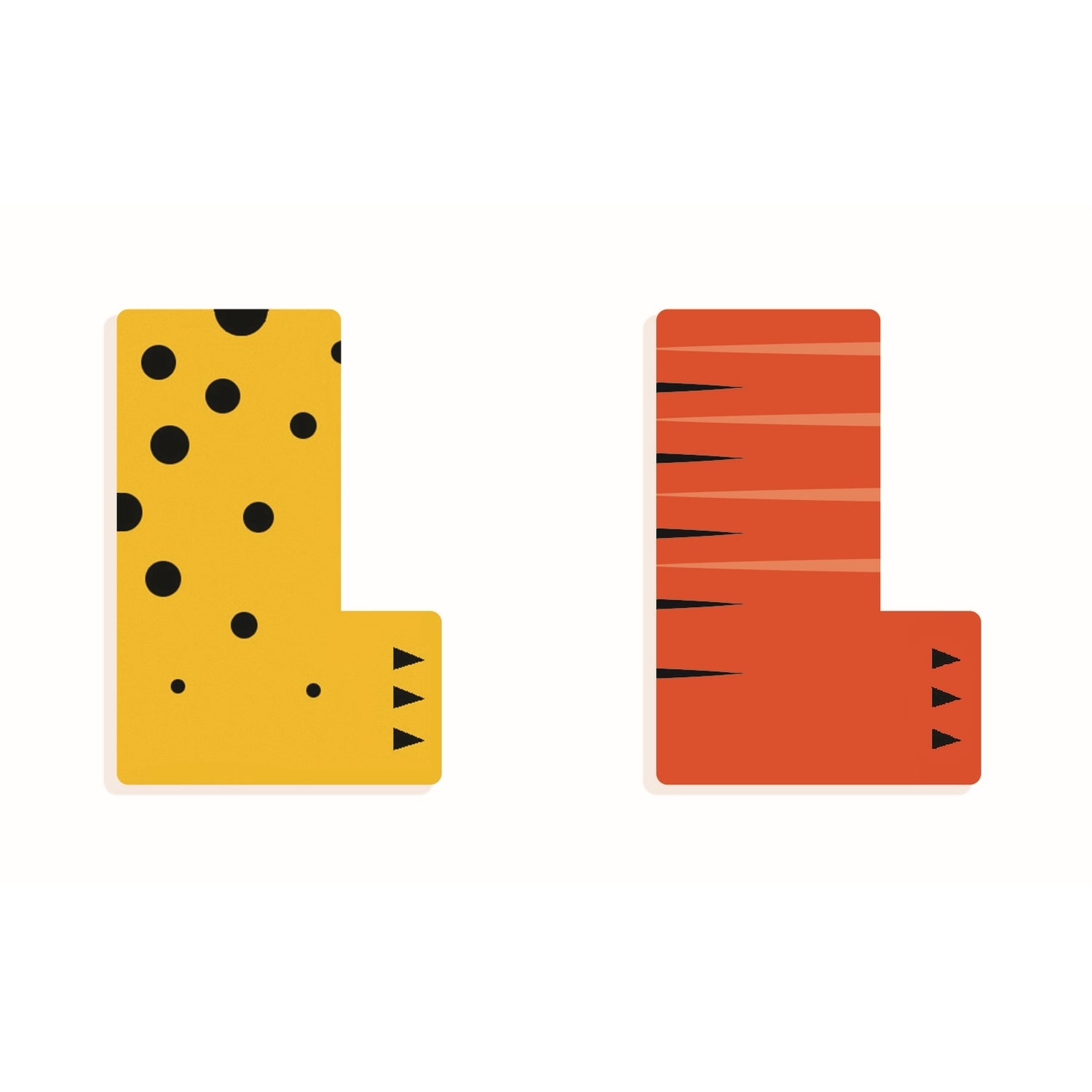 Wooden animal alphabet