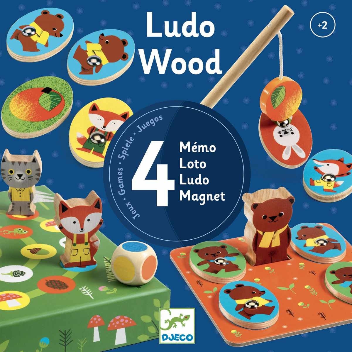 Ludo Wood - 4 Games in 1