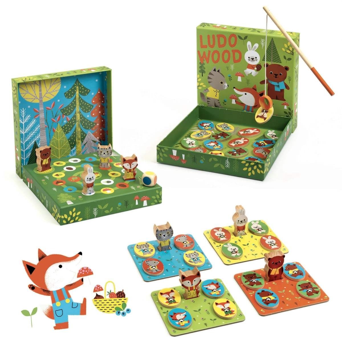 Ludo Wood - 4 Games in 1