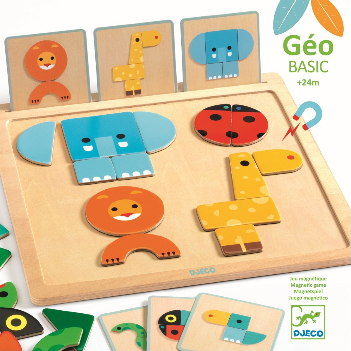 GeoBasic magnet wooden game