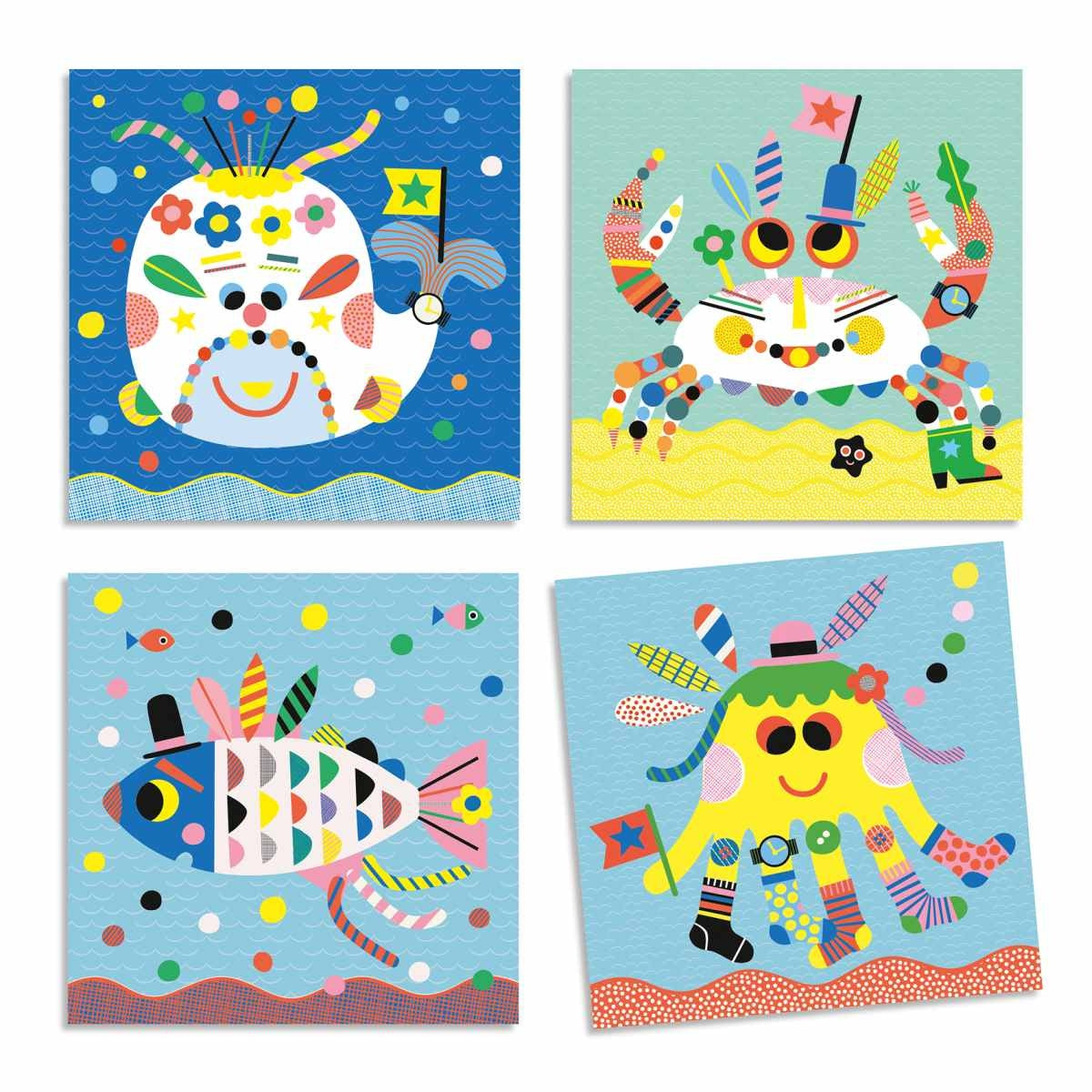 STICKER ART : SEA ANIMALS