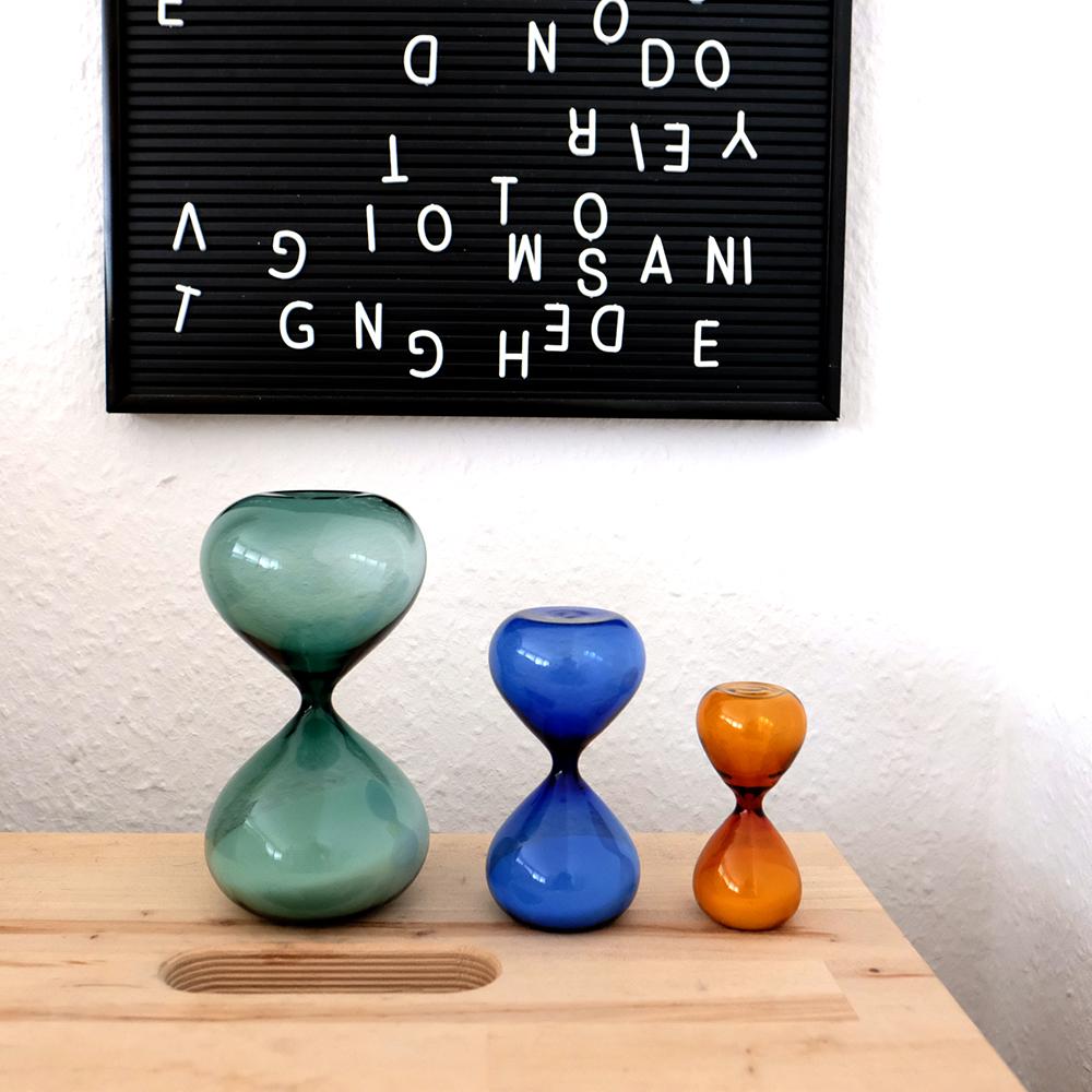 Colored hourglass