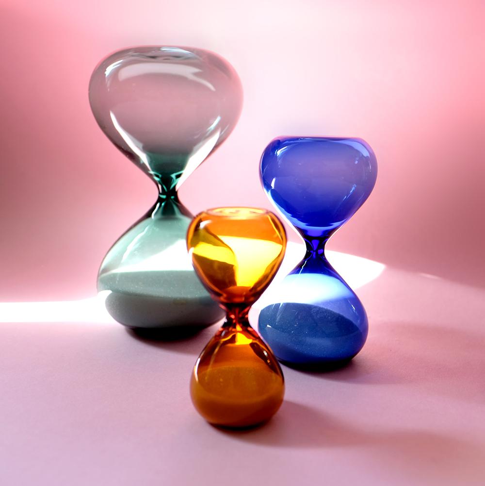 Colored hourglass
