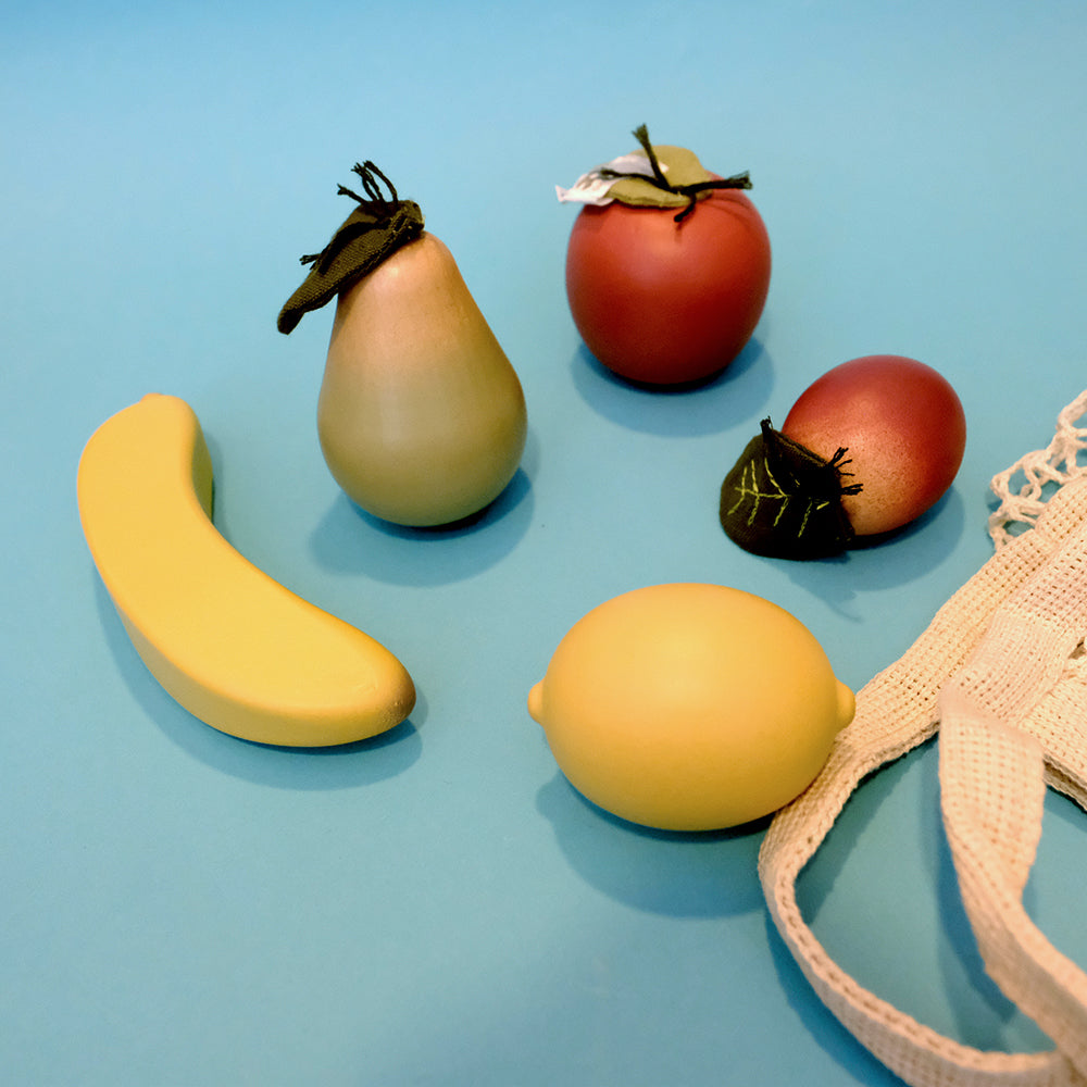 Wooden fruits