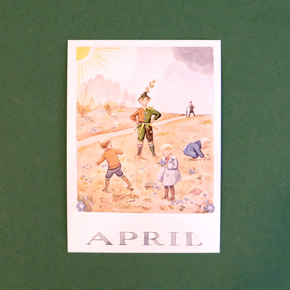 Elsa Beskow Monthly Postcard