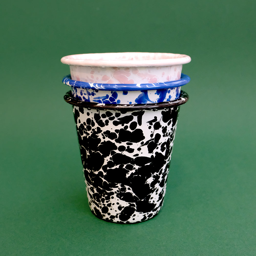 Short enamel tumbler