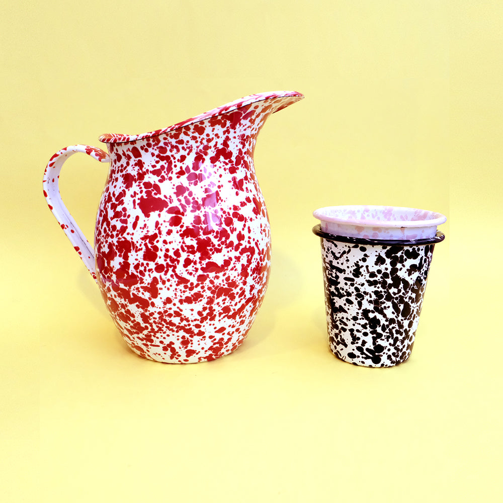 Short enamel tumbler