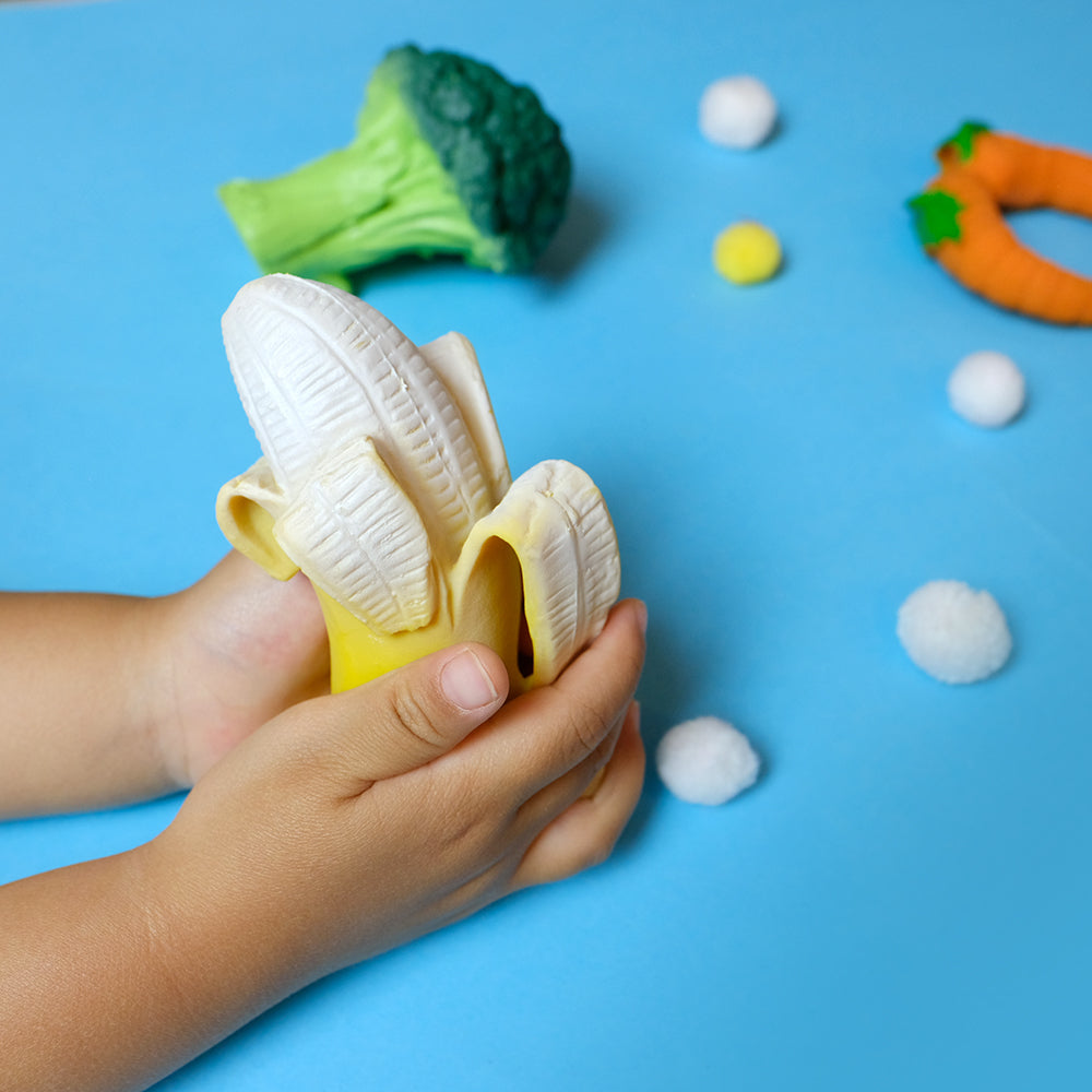 Banana baby teether