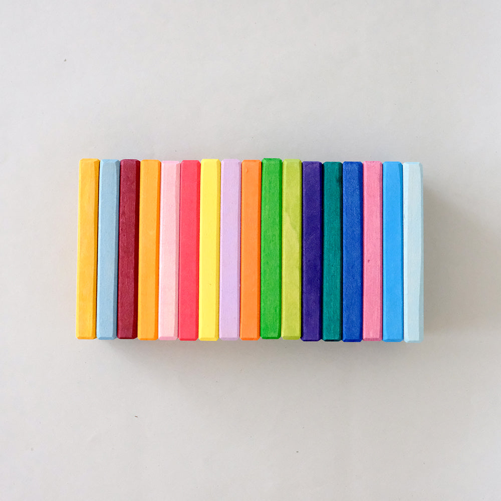 Rainbow wooden tower