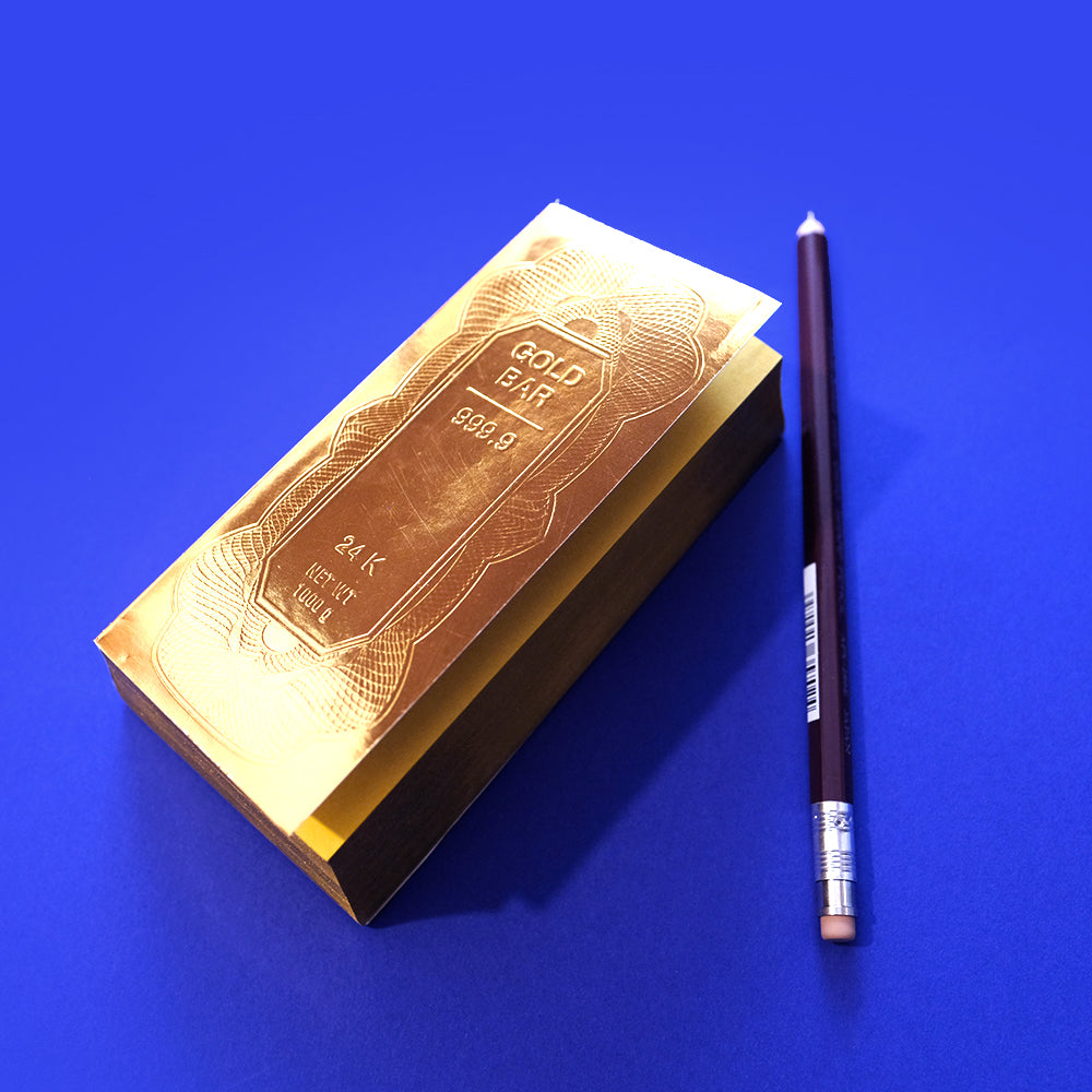 Goldener Notenblock